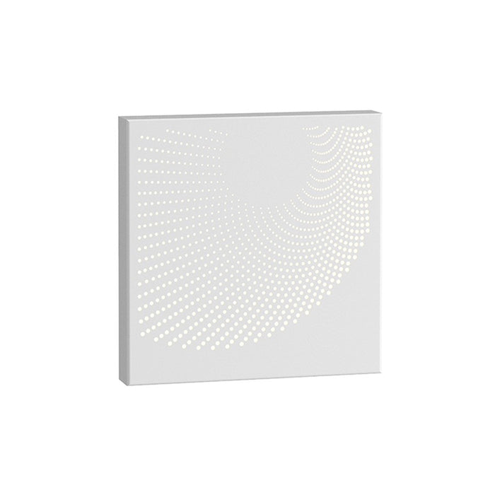 Sonneman Dotwave Square LED Sconce, Textured White - 7456-98-WL