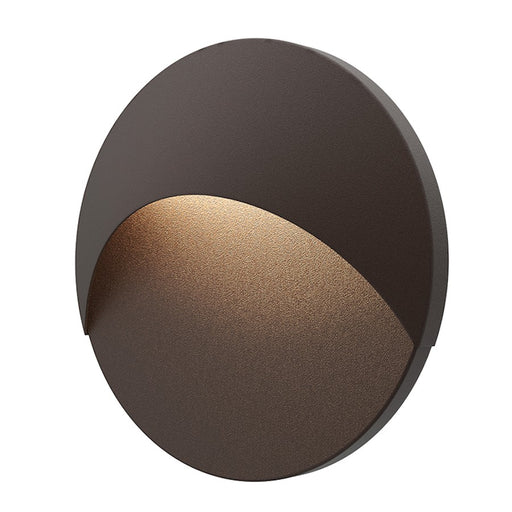 Sonneman Ovos Round LED Sconce, Textured Bronze - 7460-72-WL