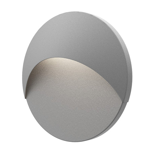 Sonneman Ovos Round LED Sconce, Textured Gray - 7460-74-WL