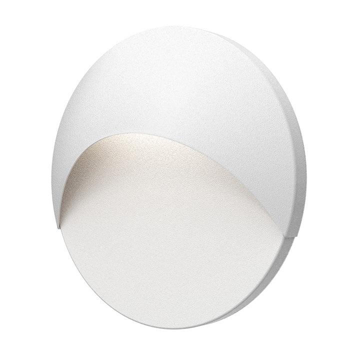 Sonneman Ovos Round LED Sconce, Textured White - 7460-98-WL