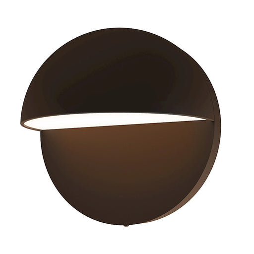 Sonneman Mezza Cupola 5" LED Sconce, Textured Bronze - 7470-72-WL