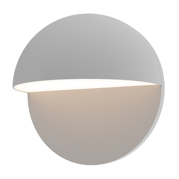 Sonneman Mezza Cupola 8" LED Sconce, Textured Gray - 7472-74-WL