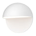 Sonneman Mezza Cupola 8" LED Sconce, Textured White - 7472-98-WL