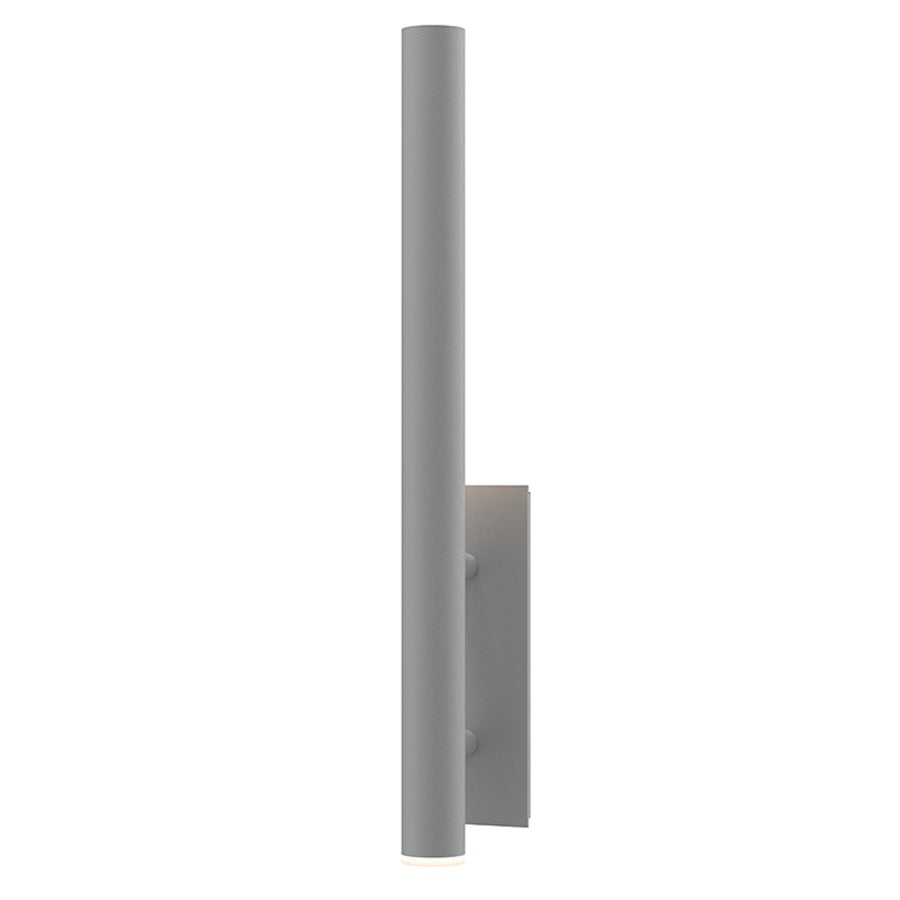 Sonneman Flue 30" LED Sconce, Textured Gray - 7480-74-WL