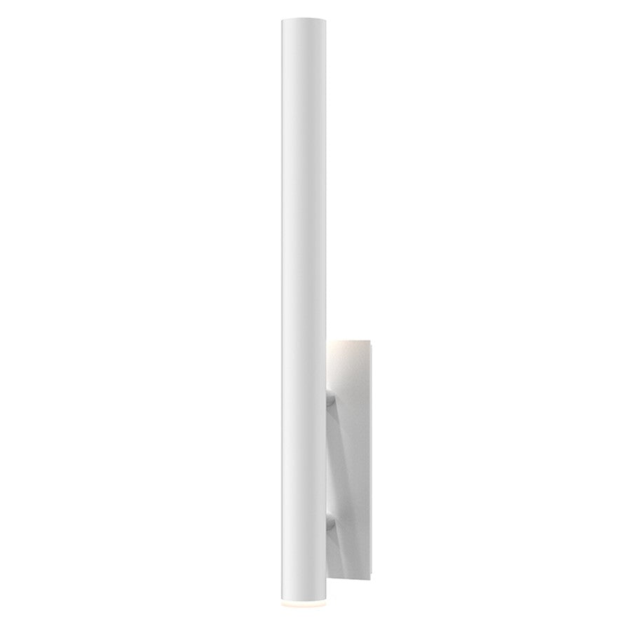 Sonneman Flue 30" LED Sconce, Textured White - 7480-98-WL