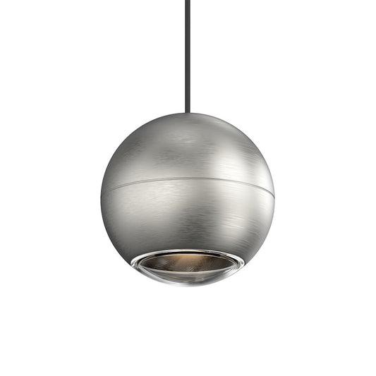 Sonneman Hemisphere 1 Light Pendant, Natural Anodized/Clear - 7505-77