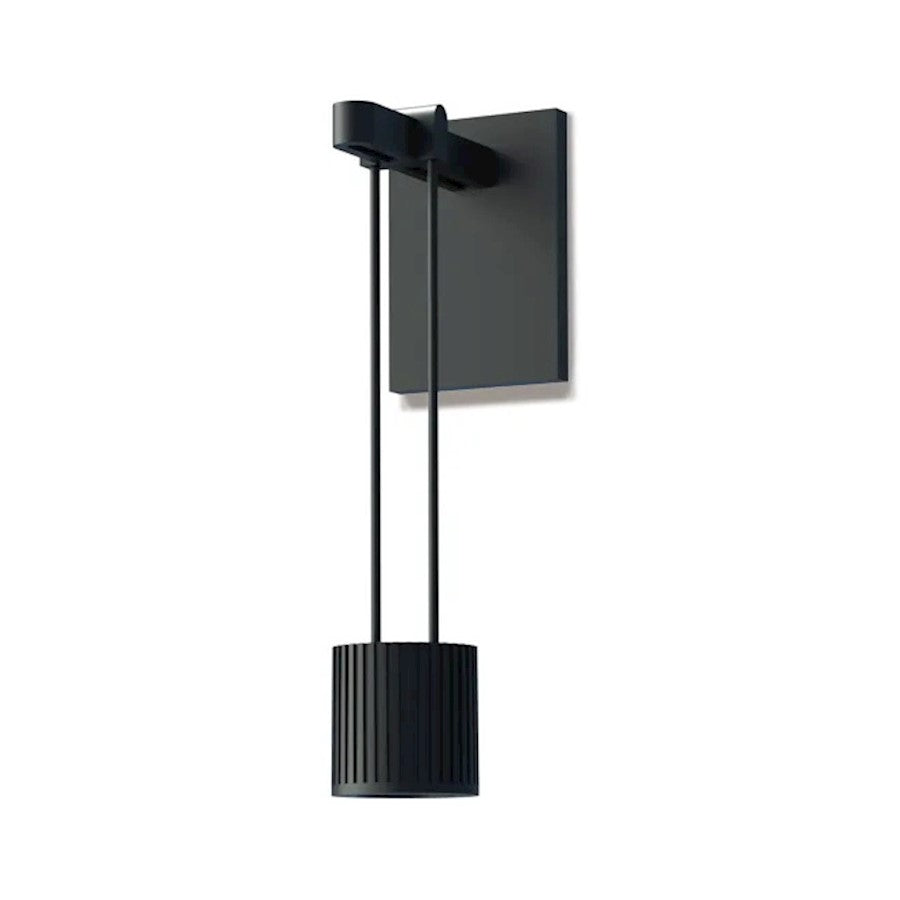 Sonneman Suspenders Mini Wall Sconce/Flood Lens, Satin Black - SLS0218