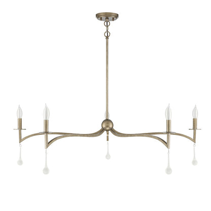 5 Light Chandelier, Chelsea Gold