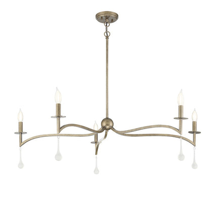 5 Light Chandelier, Chelsea Gold