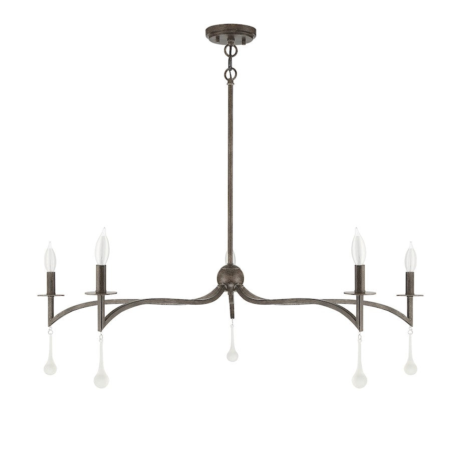 5 Light Chandelier, Chelsea Gold