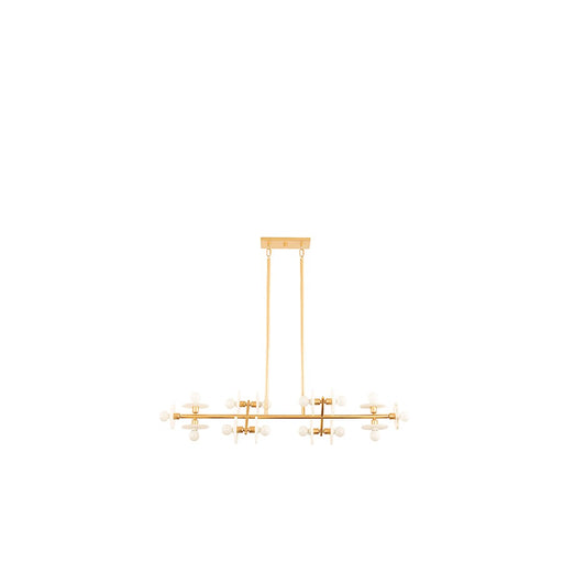 Savoy House Amani 14 Light Linear Chandelier, Gold - 1-1591-14-38