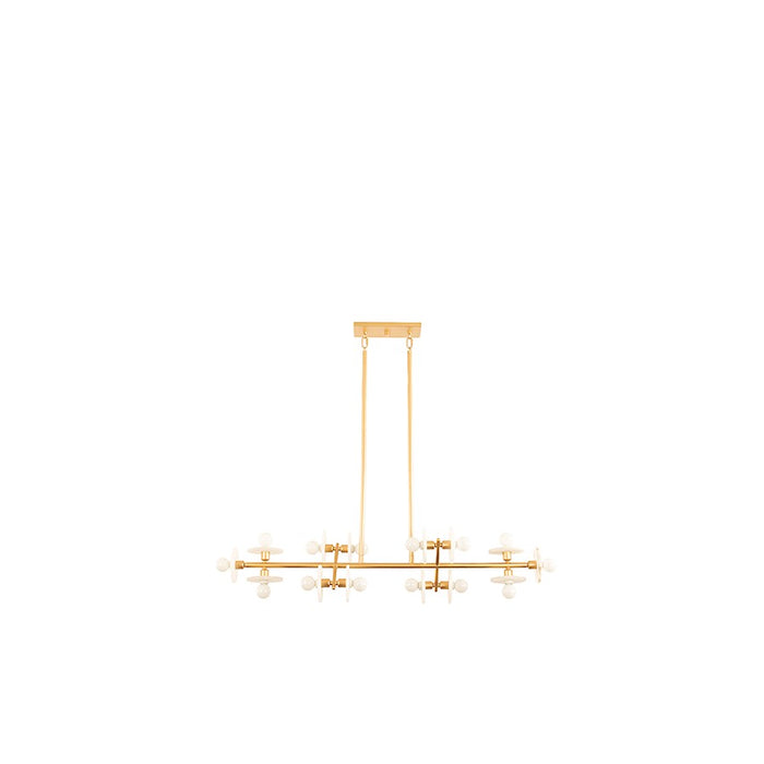 Savoy House Amani 14 Light Linear Chandelier, Gold - 1-1591-14-38