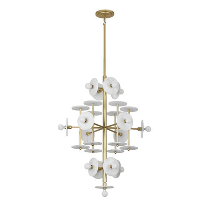 15 Light Chandelier, Black Cashmere