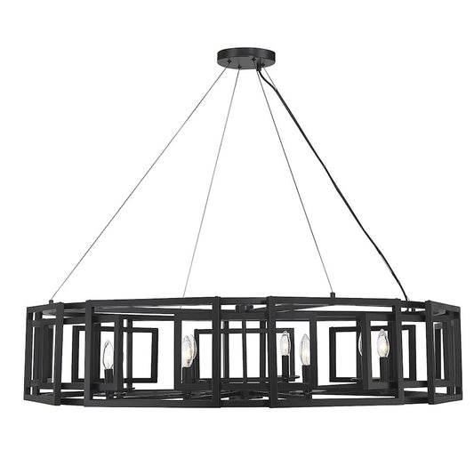 Savoy House Radcliffe 8 Light Chandelier, Matte Black - 1-1675-8-89