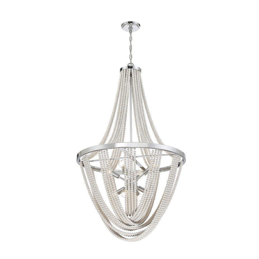 Contessa  Chandelier, Chrome