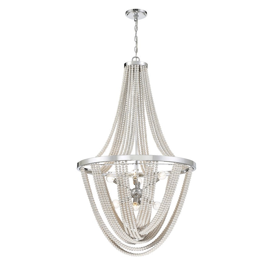 Contessa  Chandelier, Chrome