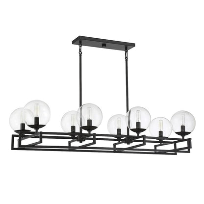 8 Light Linear Chandelier