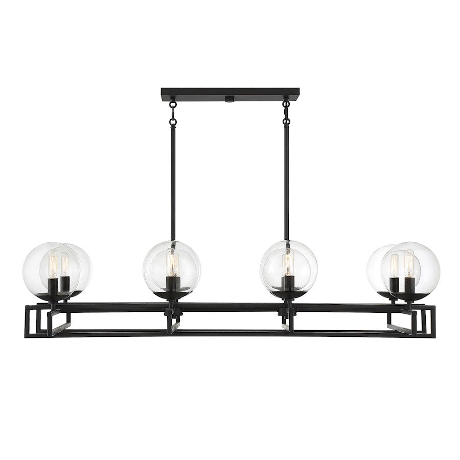 8 Light Linear Chandelier