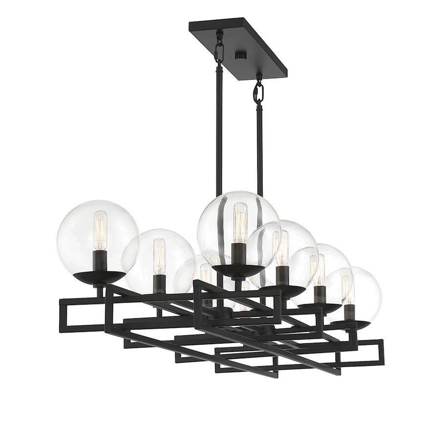 8 Light Linear Chandelier