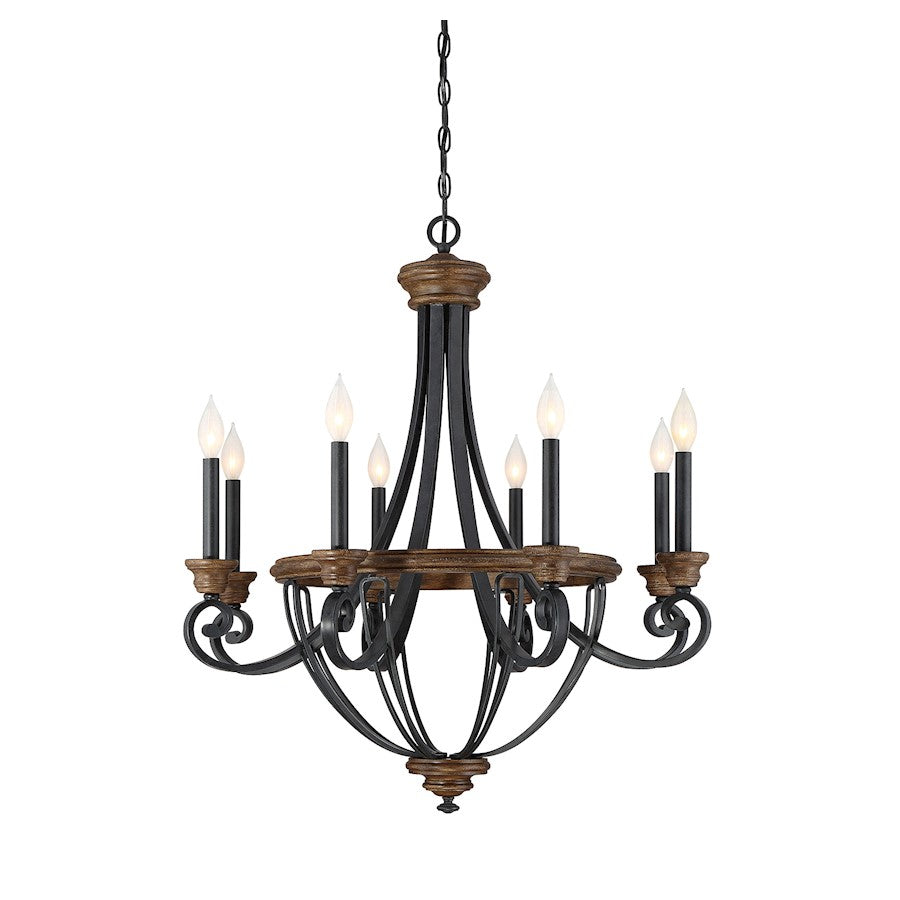 Wickham Chandelier Whiskey Wood