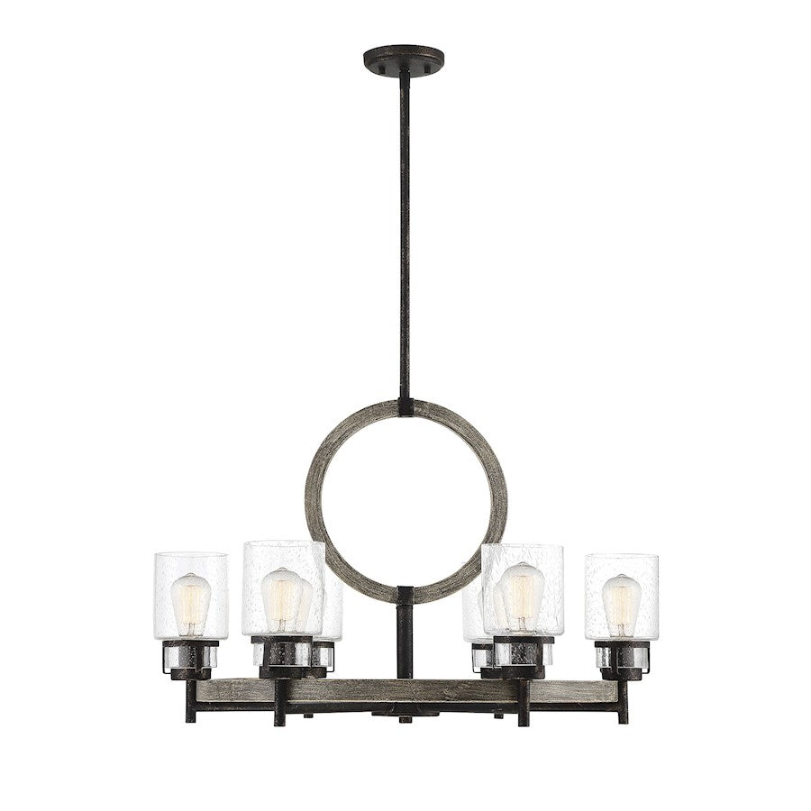 Hartman Chandelier, Noblewood with Iron