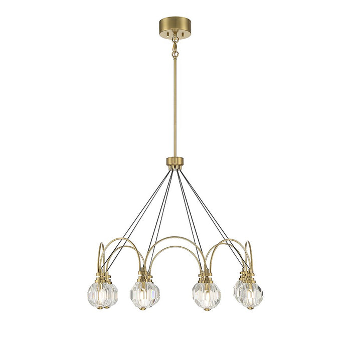 Savoy House Burnham 8 Light LED Chandelier, Warm Brass - 1-2200-8-322