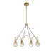 Savoy House Burnham 8 Light LED Chandelier, Warm Brass - 1-2200-8-322