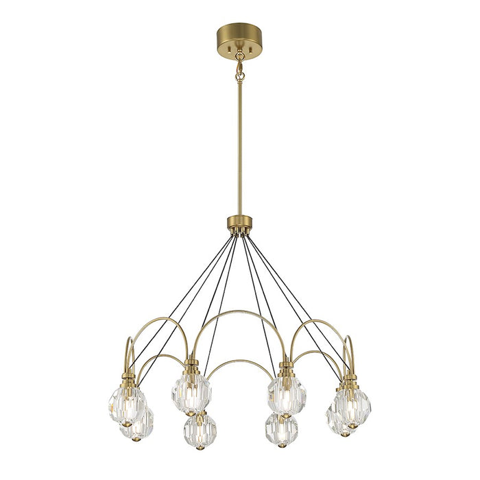 Savoy House Burnham LED Chandelier, Warm Brass