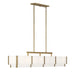 Savoy House Orleans 8-Light Linear Chandelier, Distressed Gold - 1-2332-8-60