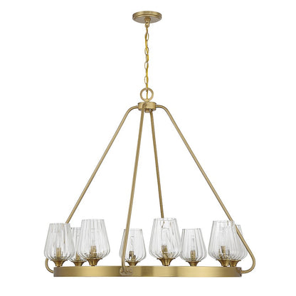 4-Light Chandelier, Matte Black