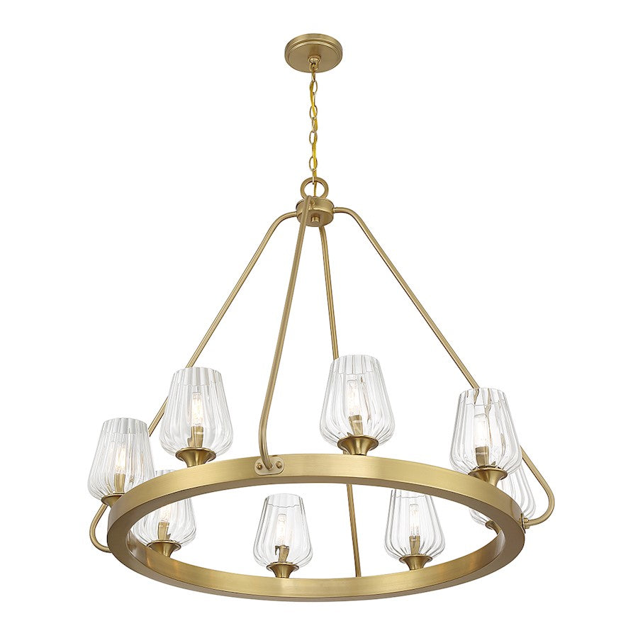 4-Light Chandelier, Matte Black