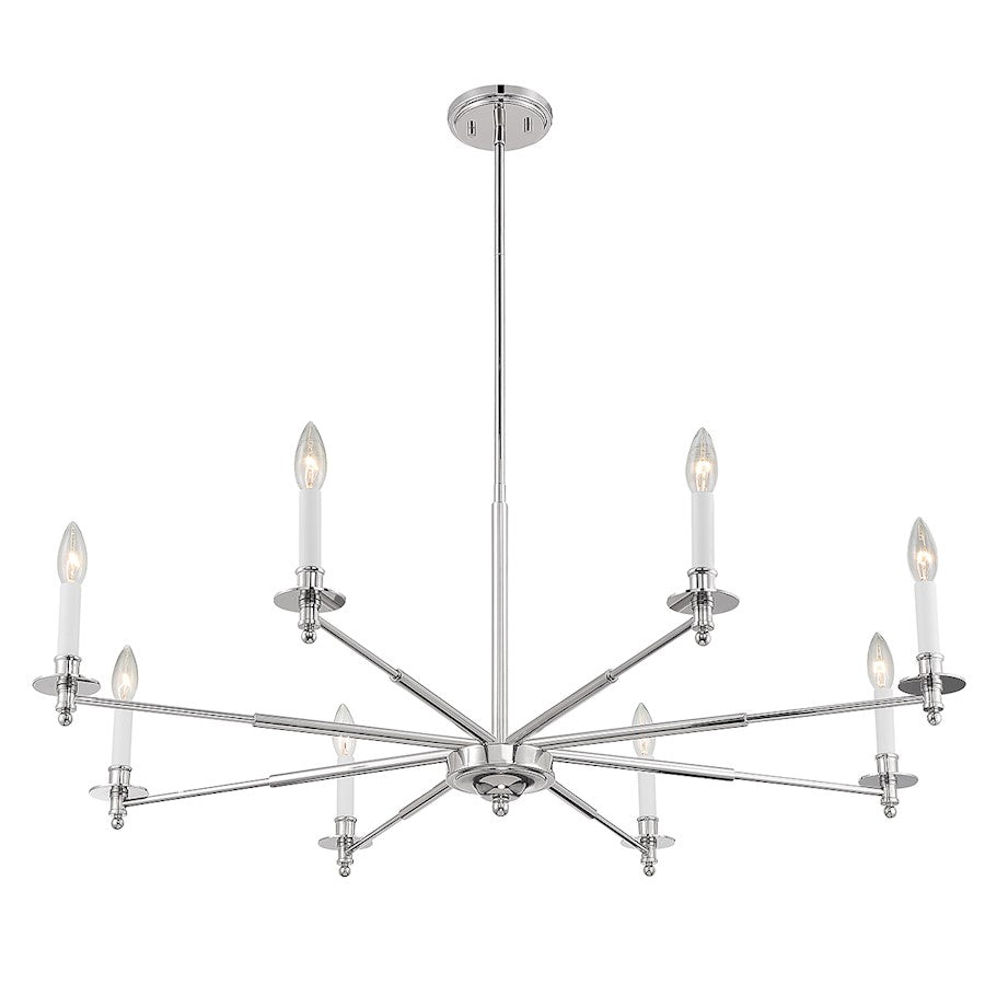 5-Light Chandelier, Matte Black