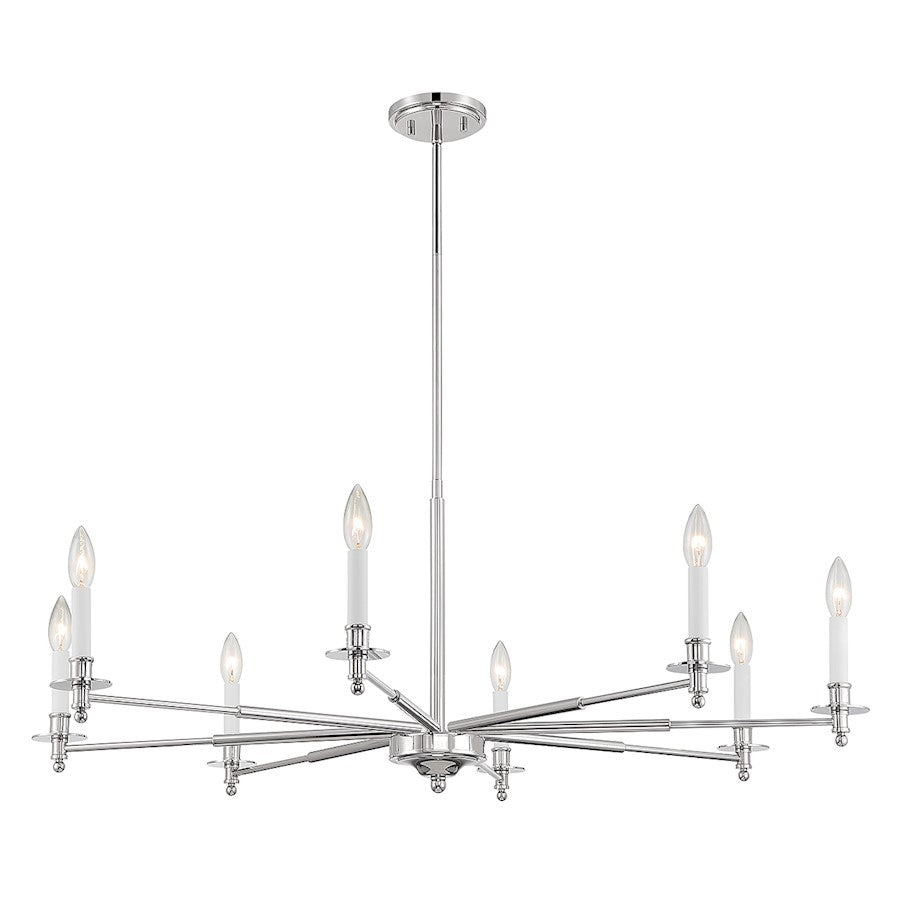 5-Light Chandelier, Matte Black