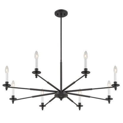 5-Light Chandelier, Matte Black