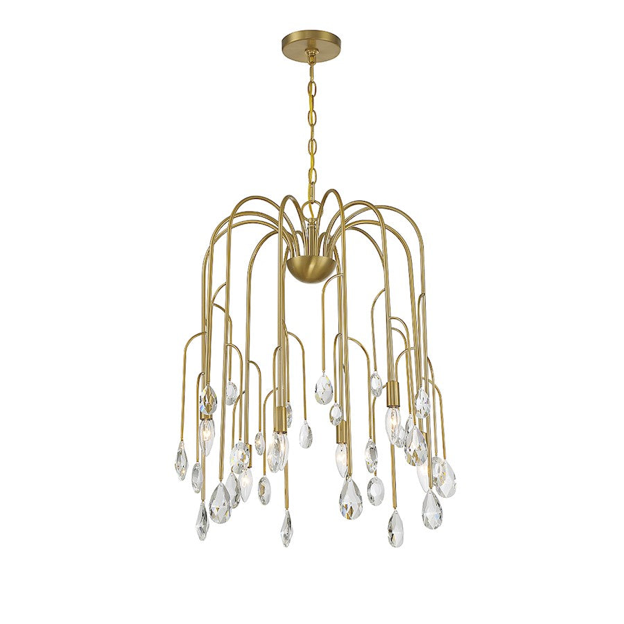 Anho Light Chandelier, Noble Brass