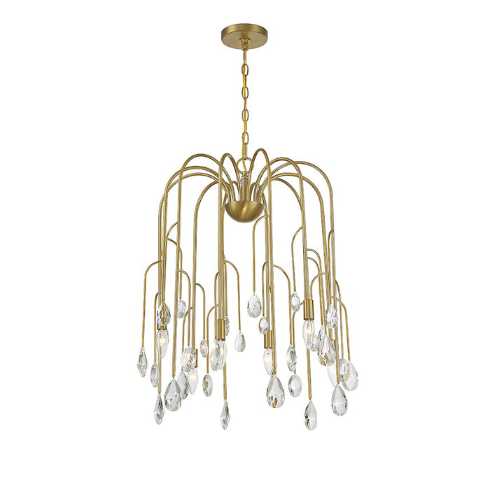 Savoy House Anholt Chandelier, Noble Brass