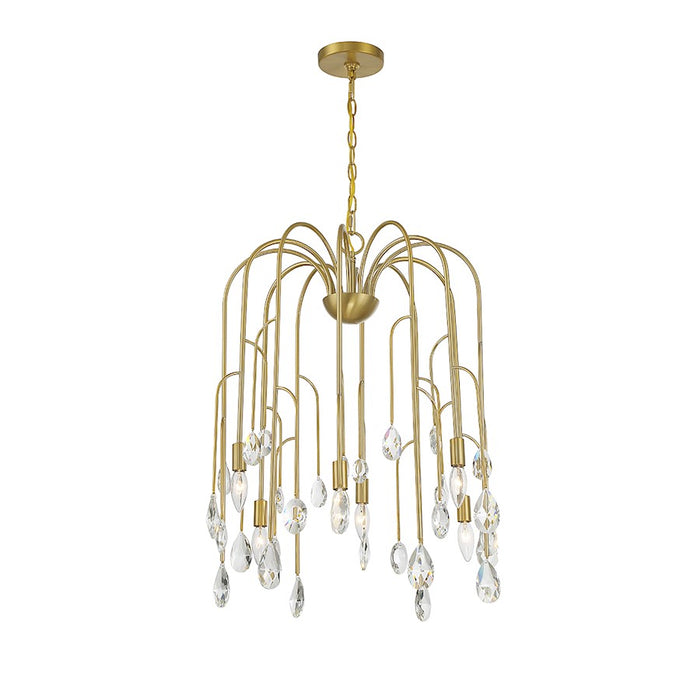 Savoy House Anholt Chandelier, Noble Brass