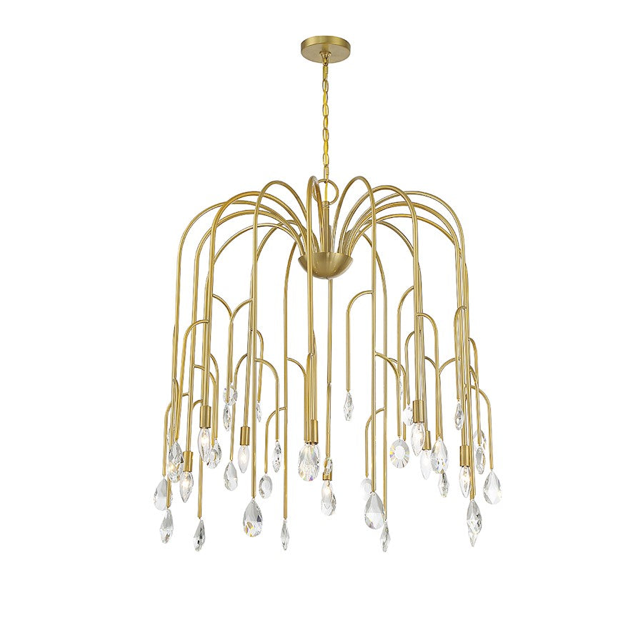 Anho Light Chandelier, Noble Brass