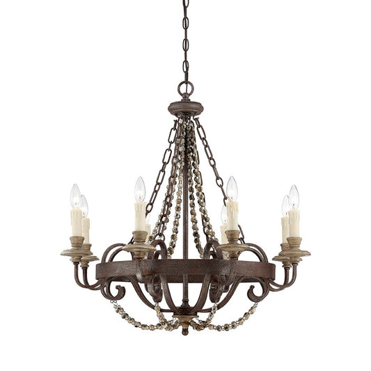 Mallory Chandelier Fossil Stone