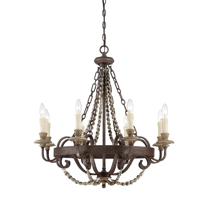 Savoy House Mallory Chandelier Fossil Stone