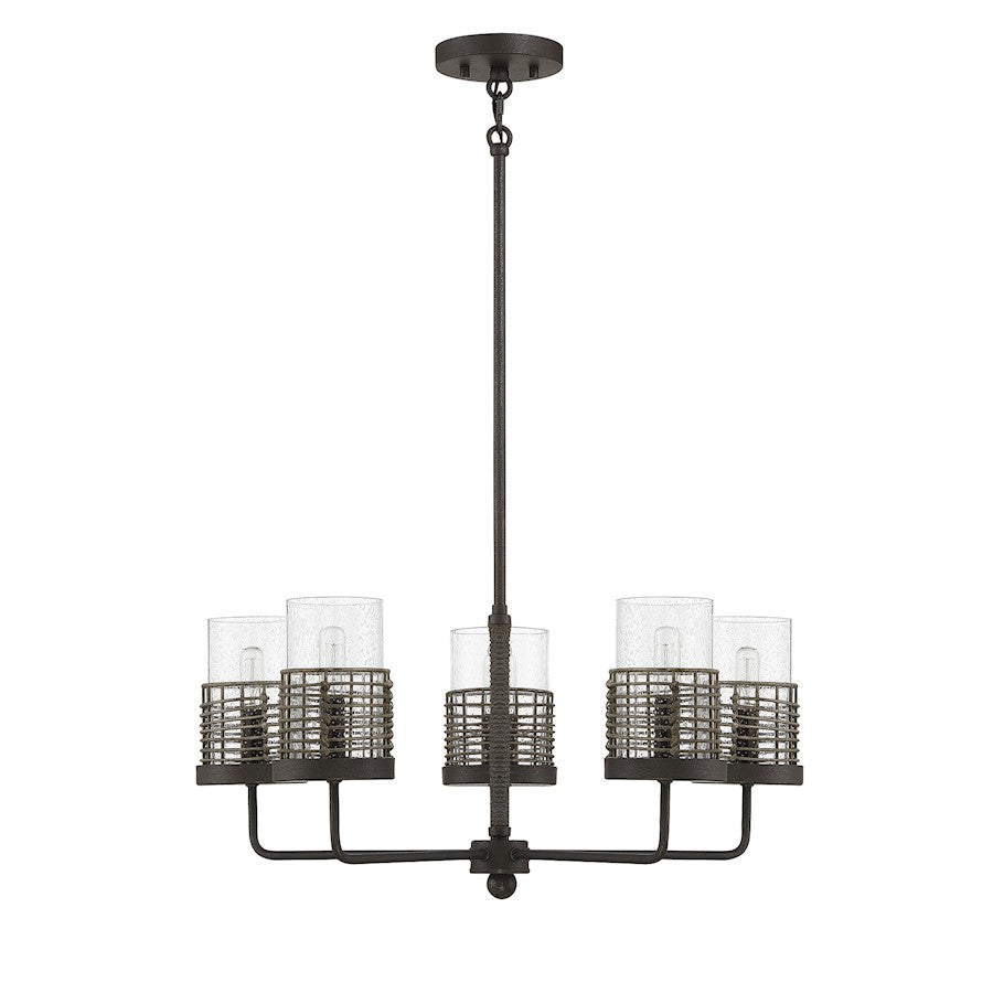 Granada 5-Light Chandelier, Gunsmoke