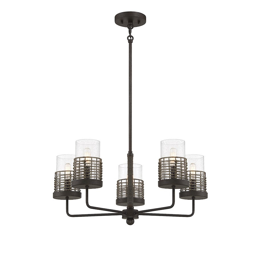 Granada 5-Light Chandelier, Gunsmoke