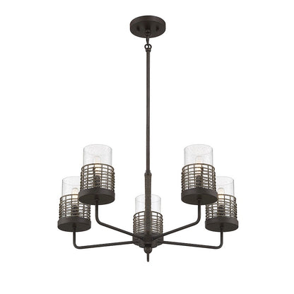 Granada 5-Light Chandelier, Gunsmoke