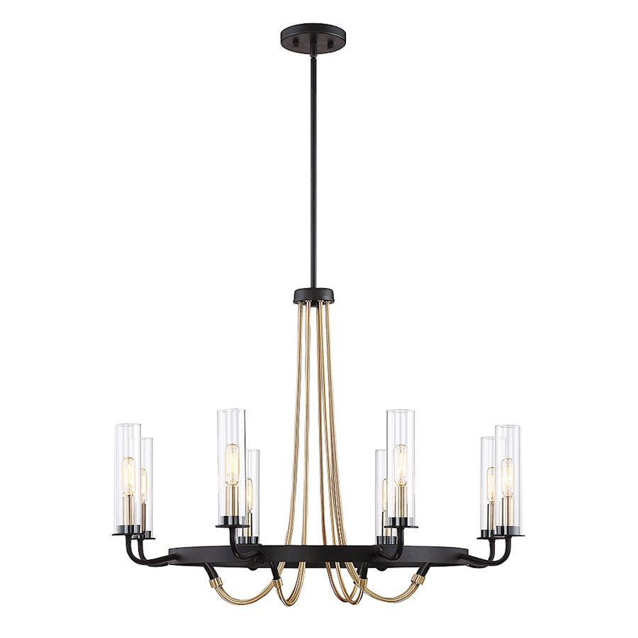 5 Light Chandelier, Vintage Black