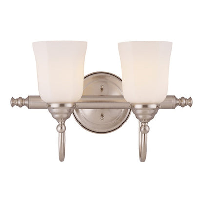 Savoy House Brunswick 2 Light Bath Bar, Satin Nickel - 1062-2-SN