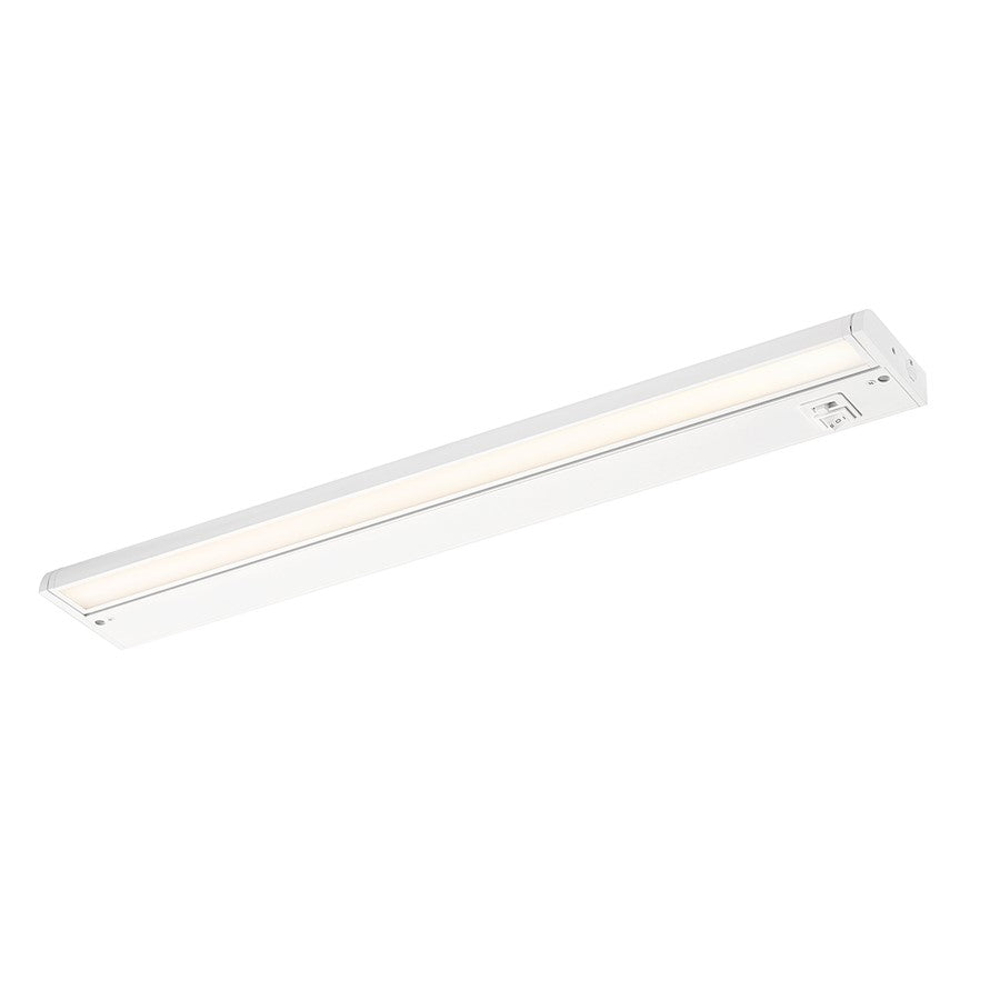 Savoy Essentials 1 Light 24" LED Undercabinet Light, White - 4-UC-5CCT-24-WH