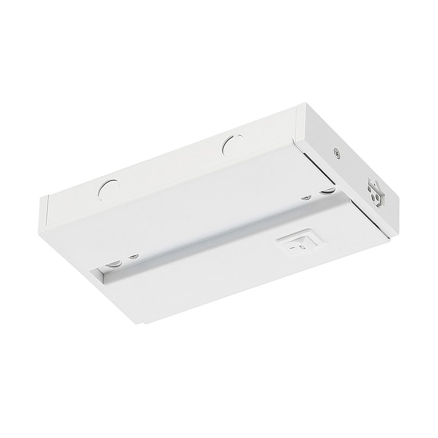 Savoy Essentials 1 Light 6" Undercabinet Junction Box, White - 4-UC-JBOX-WH