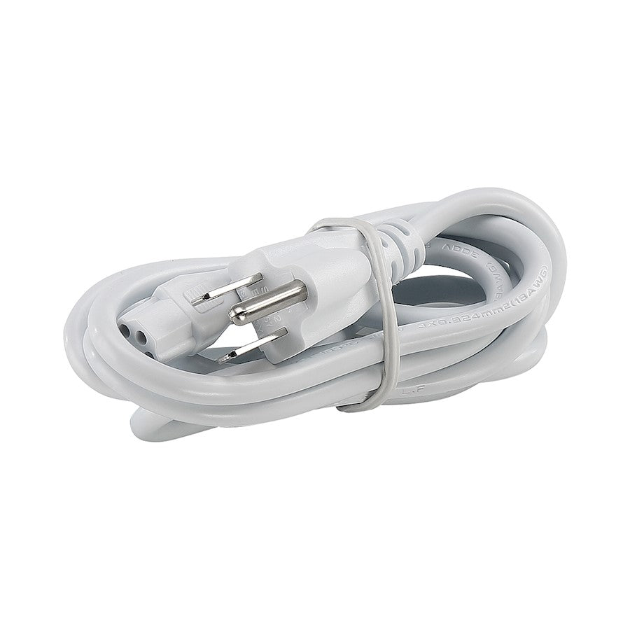 Savoy Essentials 5" Undercabinet Power Cord, White - 4-UC-POWER-5-WH