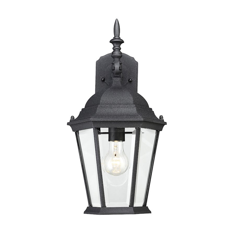 Savoy House Exterior Collection 1 Light 9" Wall Lantern, Black - 5-1820-BK