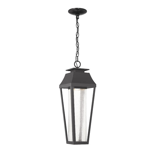 Savoy House Brookline LED Outdoor Hanging Lantern, Matte Black/Clear - 5-357-BK